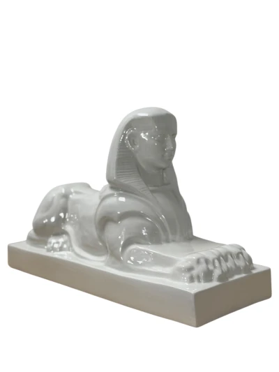 1920s Ceramic Sculpture of a Sphinx by Charles Vos for De Spinx Maastricht